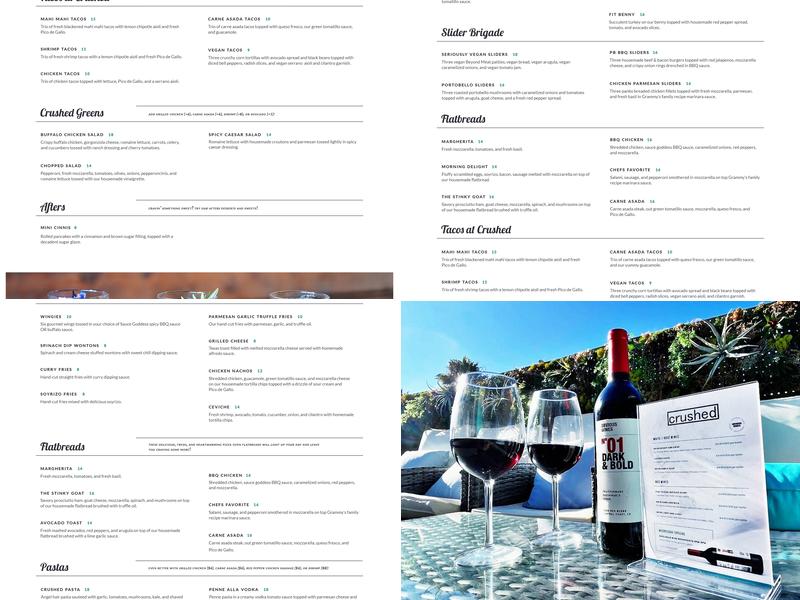 Crushed Menu