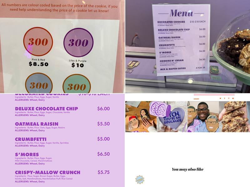 Funny Face Bakery Menu