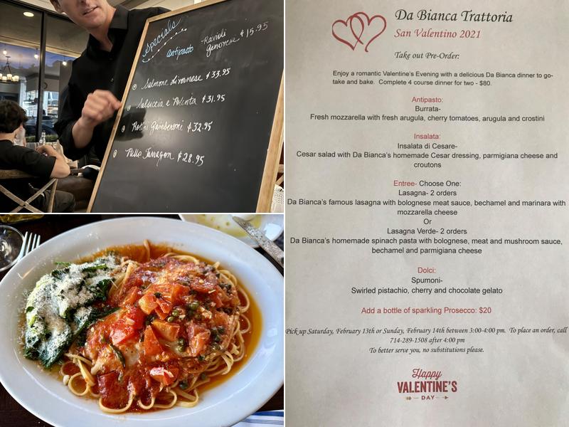 Da Bianca Trattoria Menu