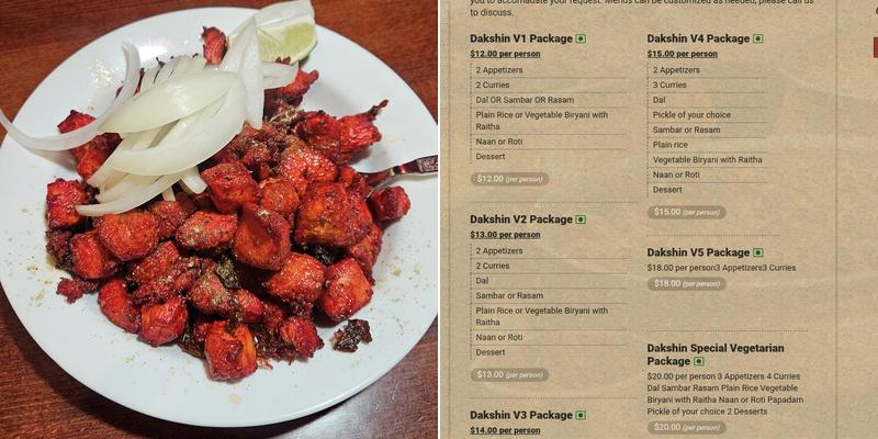 Dakshin Express Menu