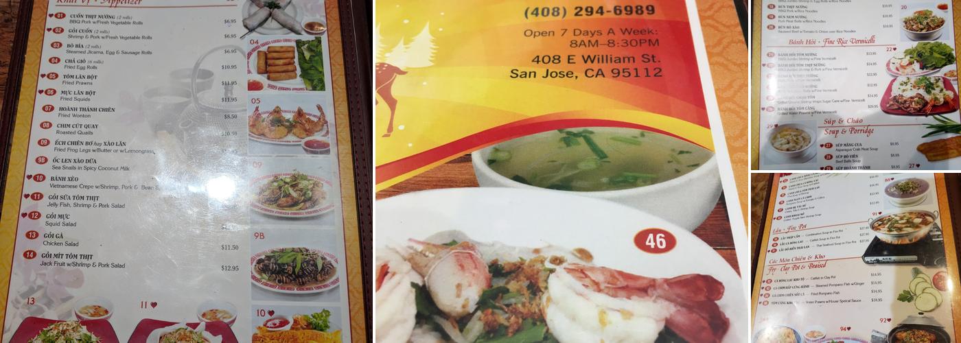 Đà Lạt Menu