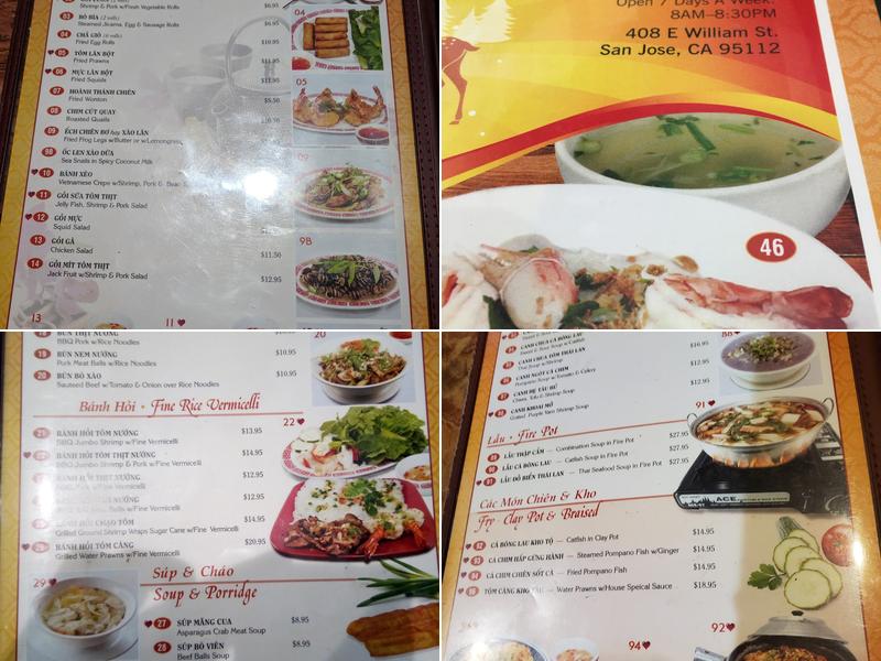 Đà Lạt Menu