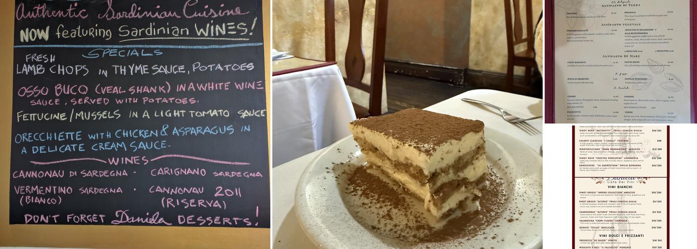 Daniela Restaurant Menu