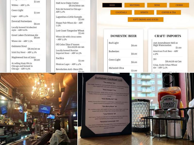 Declan's Irish Pub Menu