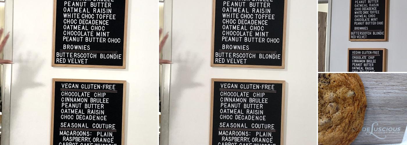 DeLuscious Cookies & Milk Menu