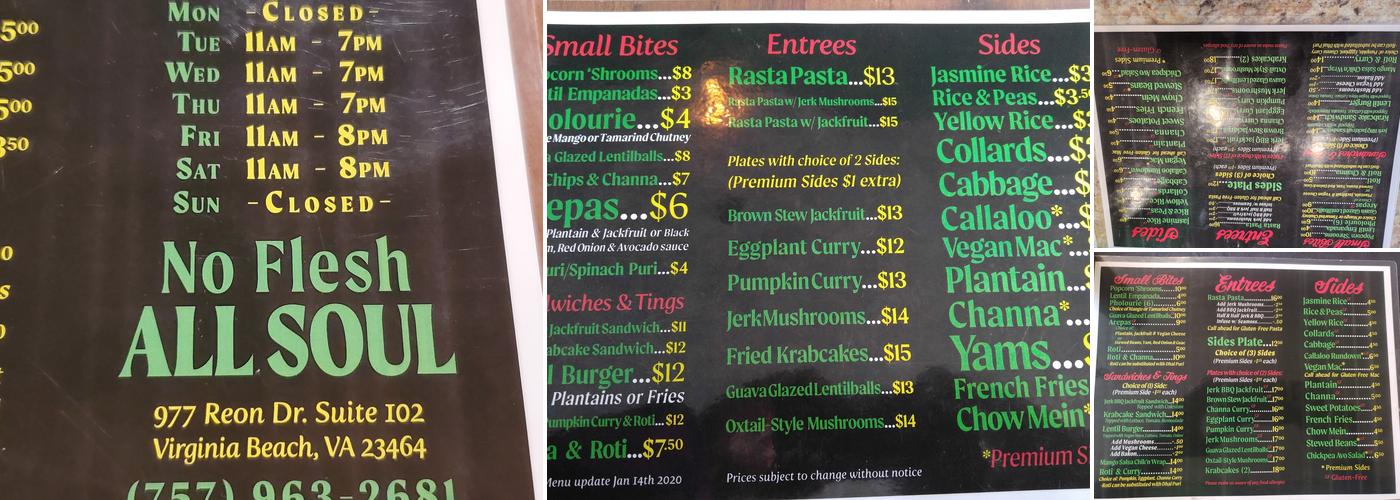 Desmond's Island Soul Grill Menu