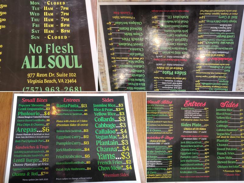 Desmond's Island Soul Grill Menu