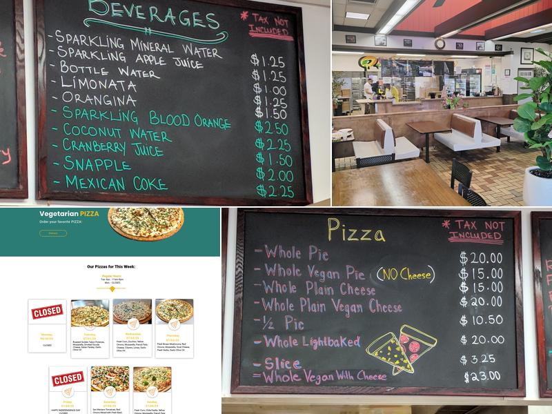 Dimond Slice Pizza Menu