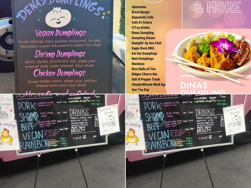 Dina’s Dumpling Menu
