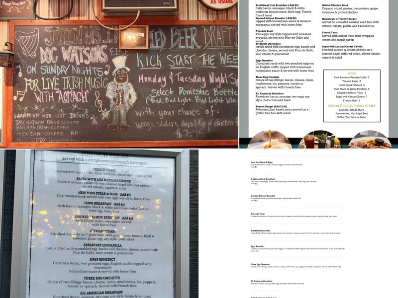 Doc Watson's Menu