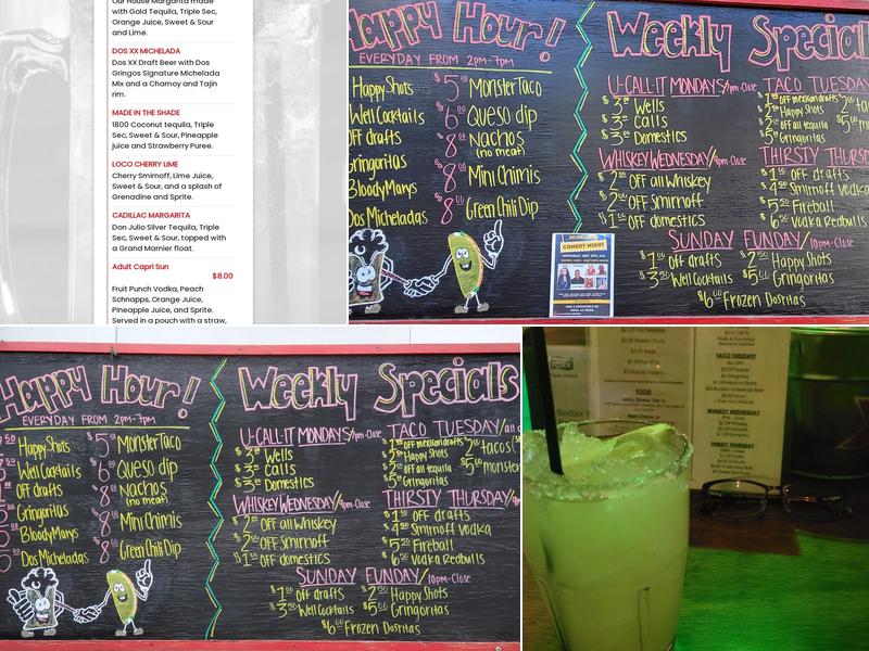 Dos Gringos Mesa Menu