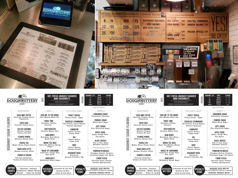 Doughnuttery Menu
