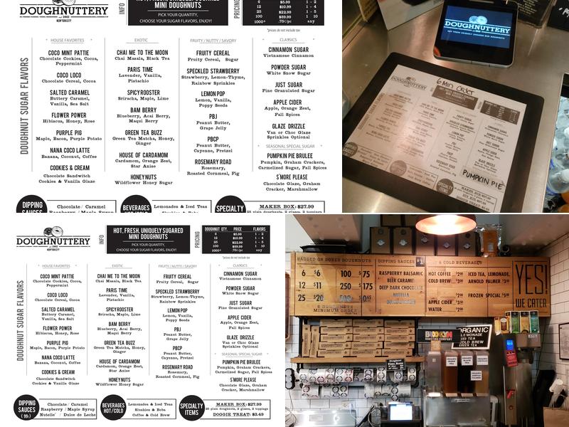 Doughnuttery Menu