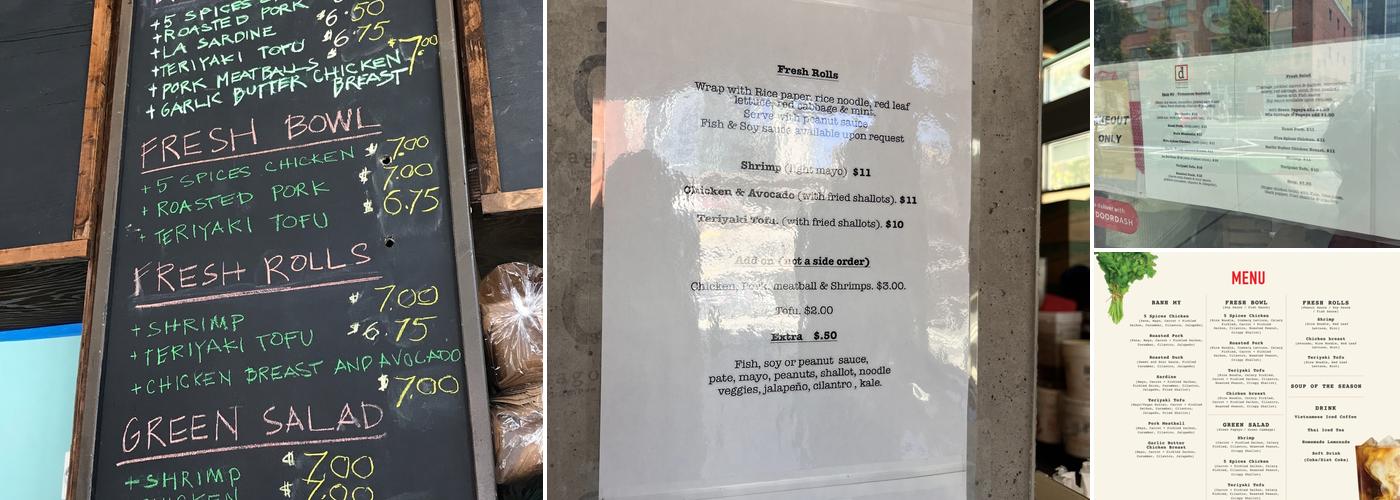 DragonEats Menu