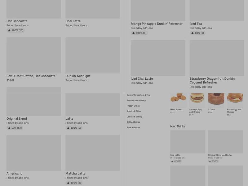 Dunkin' Menu