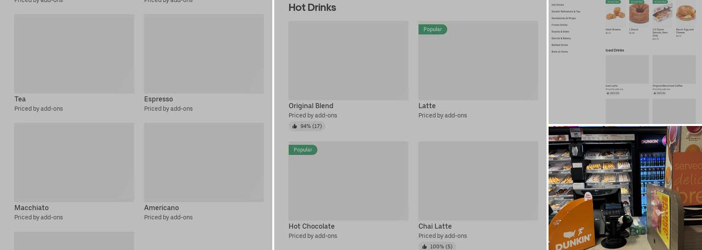 Dunkin' Menu
