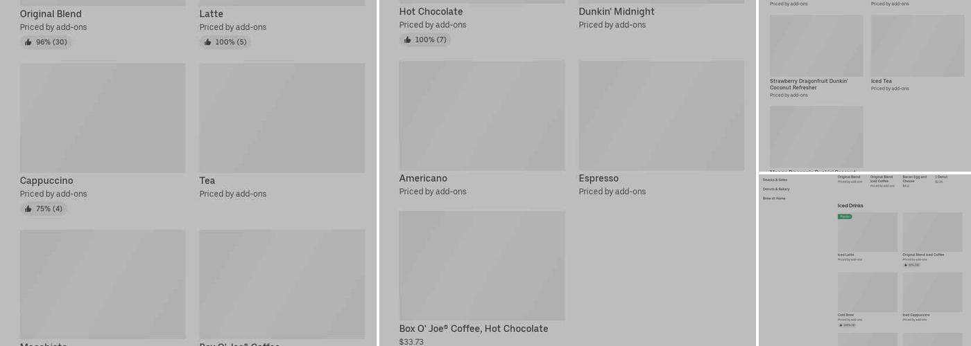 Dunkin' Menu