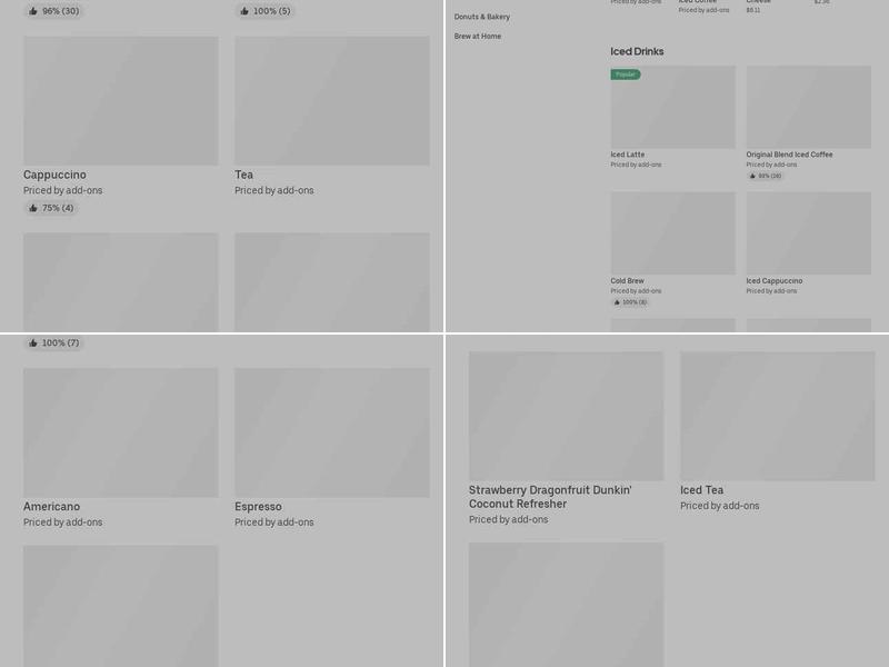 Dunkin' Menu