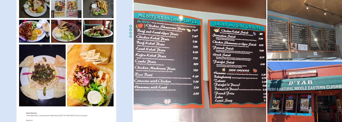 D'Yar Menu