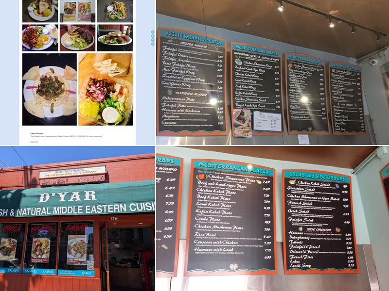 D'Yar Menu