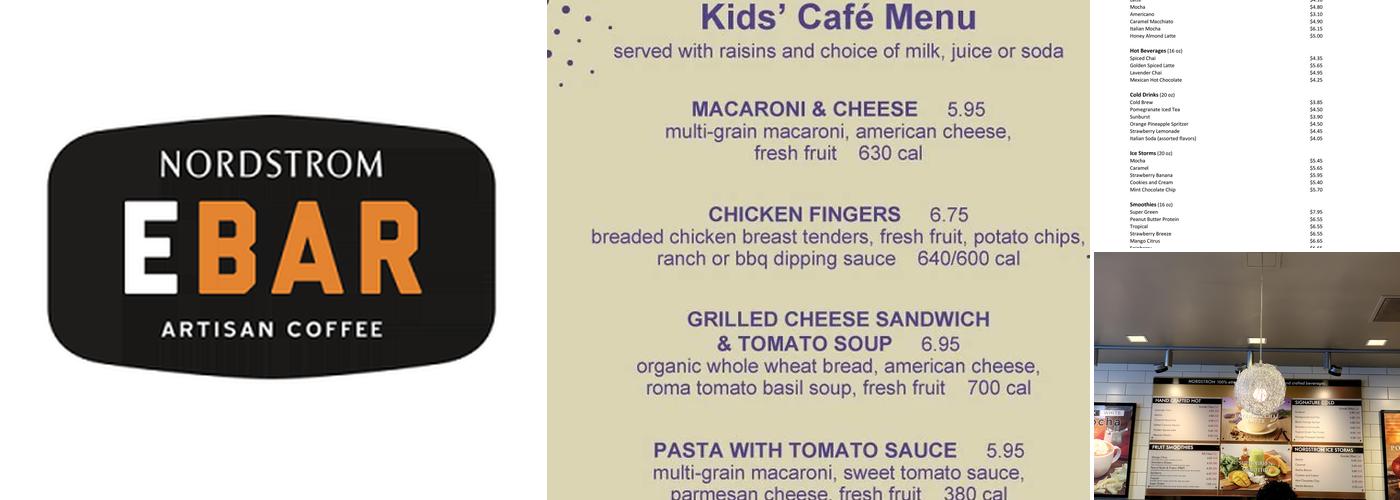 Nordstrom Ebar Artisan Coffee Menu