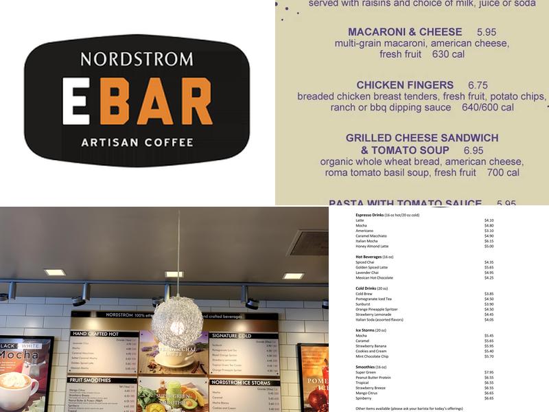Nordstrom Ebar Artisan Coffee Menu