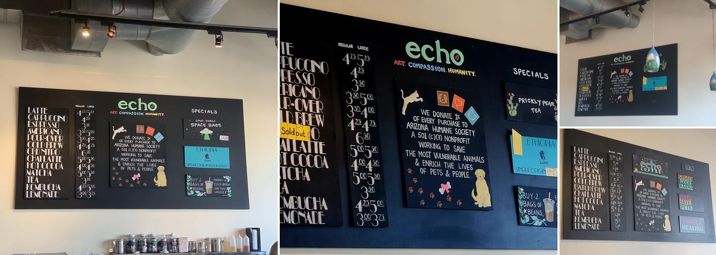 Echo Coffee Menu