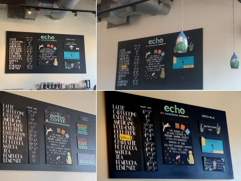 Echo Coffee Menu
