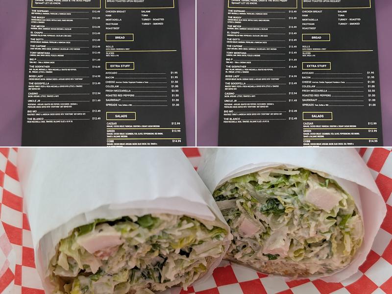 THE SANDWICH BOSS at Eden Plaza Cafe Menu