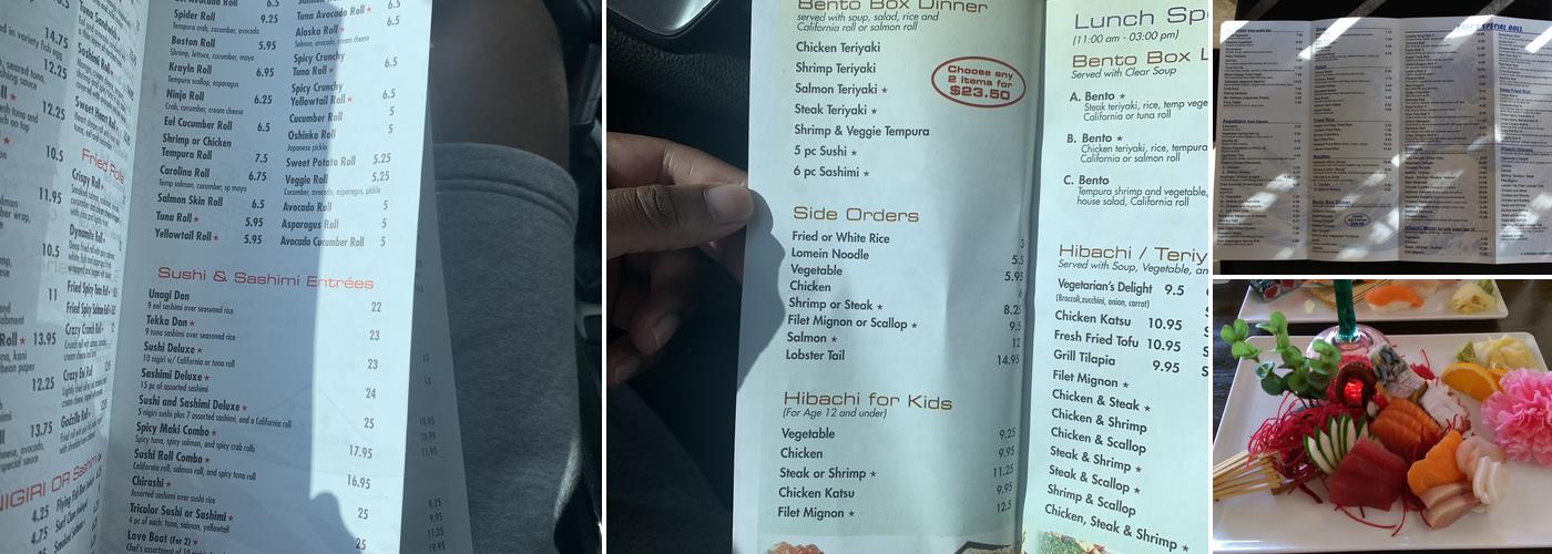 Edomae Sushi & Hibachi Grill Menu