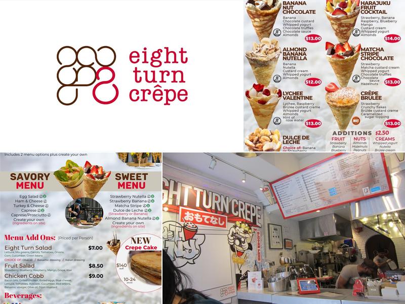 Eight Turn Crepe Menu