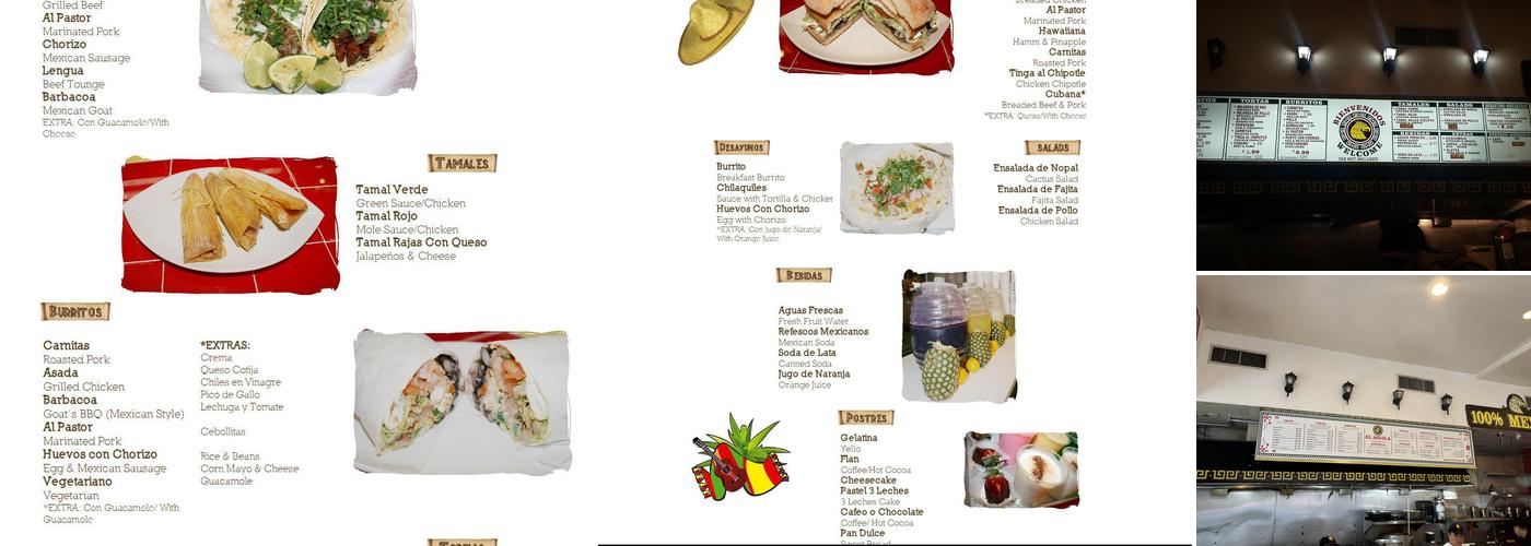 El Aguila Menu
