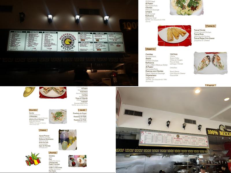 El Aguila Menu