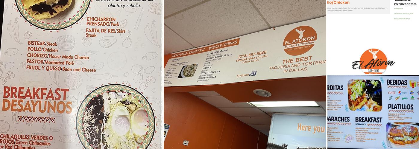 El Atoron Menu