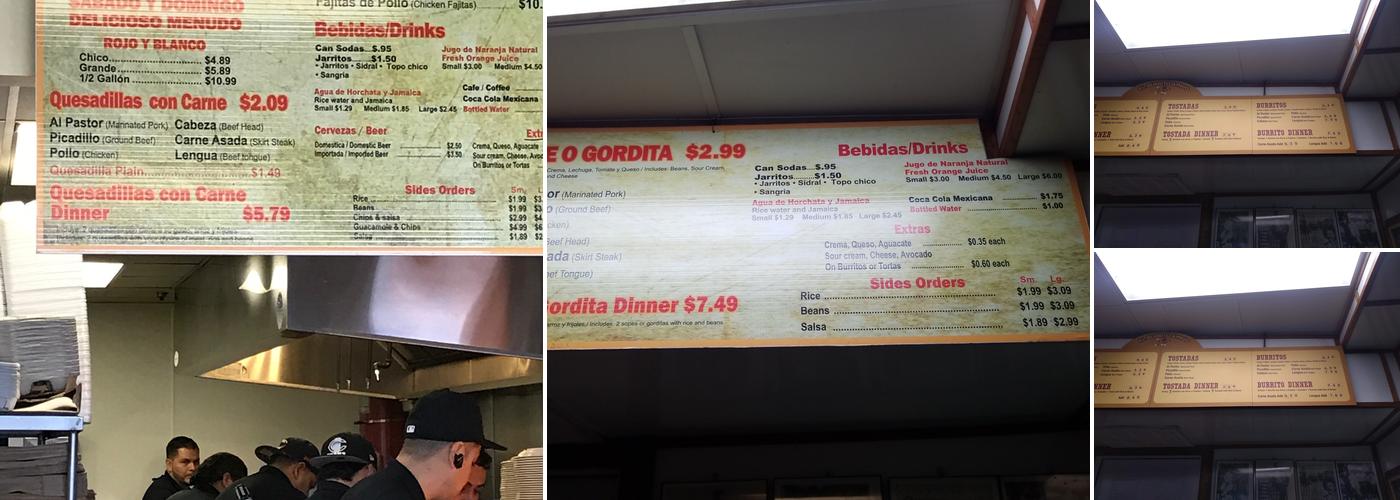 El Burrito Amigo Menu