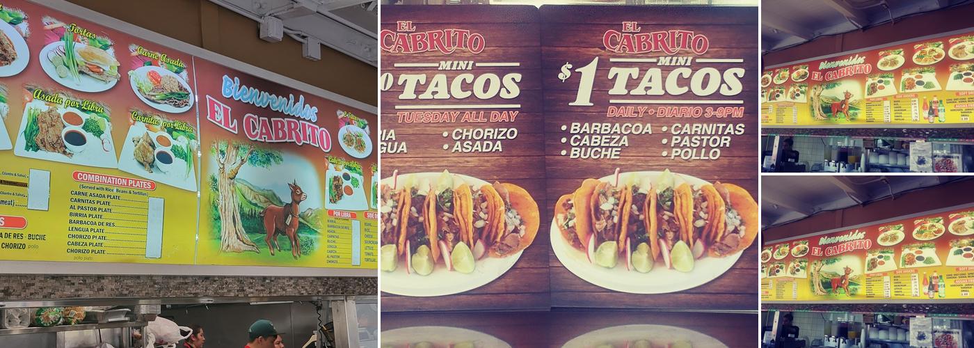El Cabrito Menu