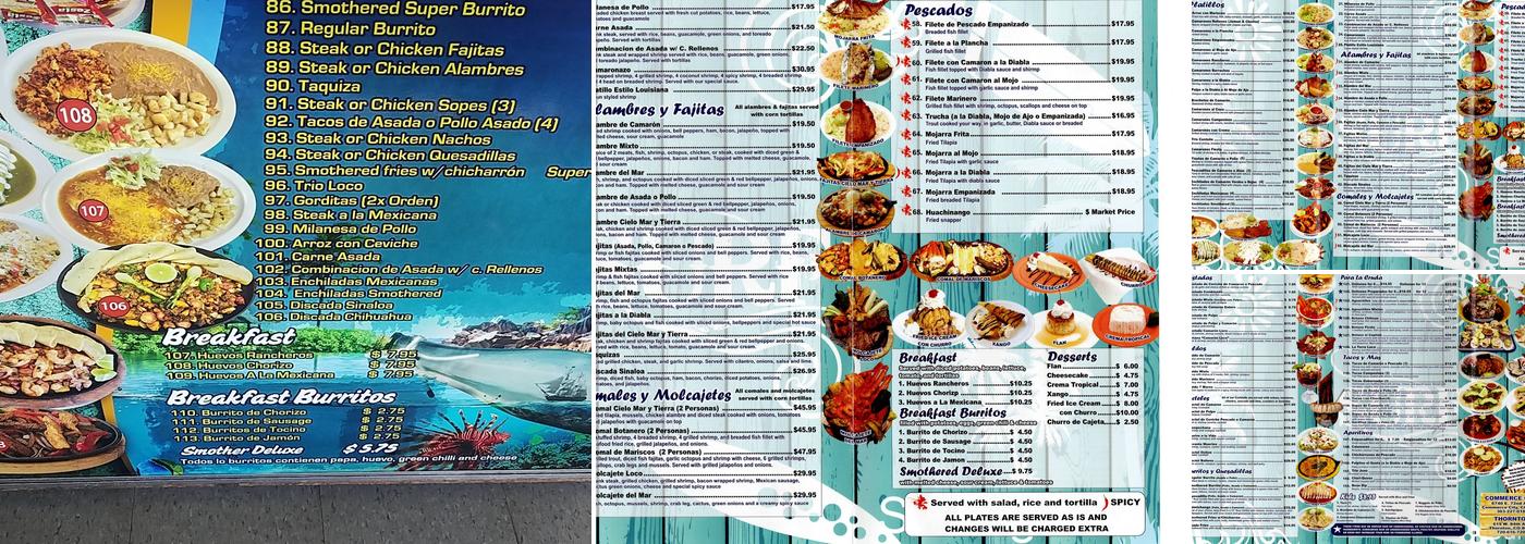 El Camaron Loco - Denver Menu