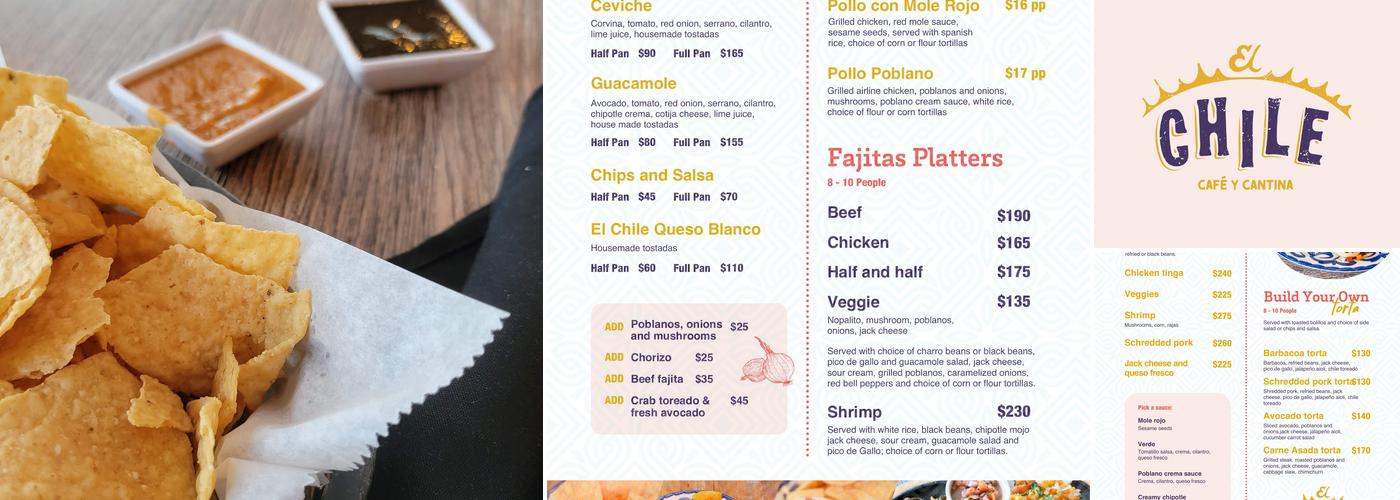 El Chile Café y Cantina Menu