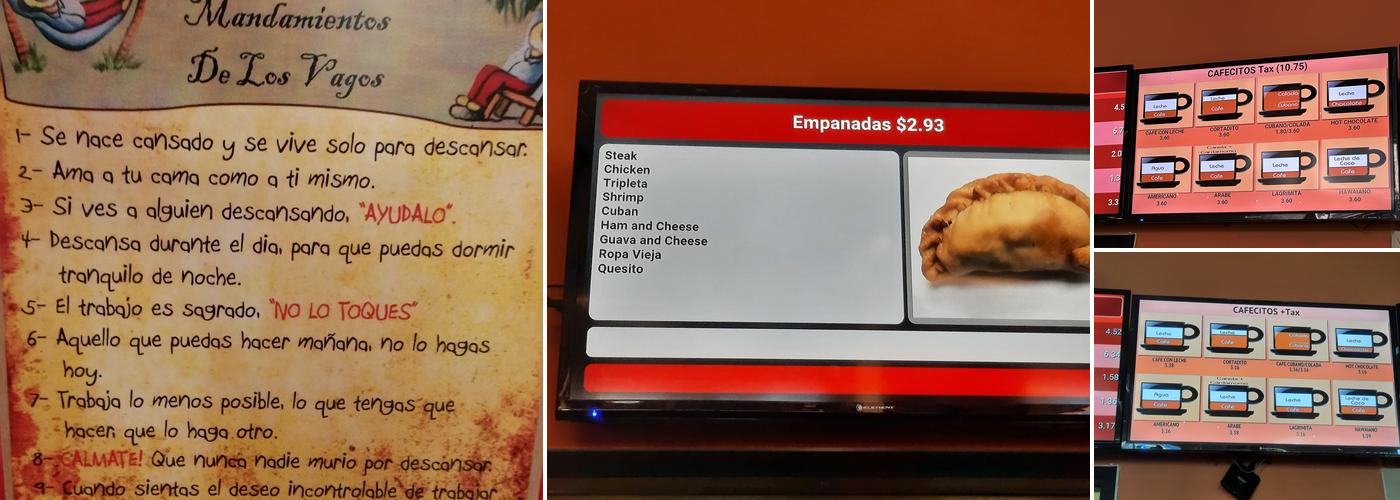El Cubanito Restaurant Menu