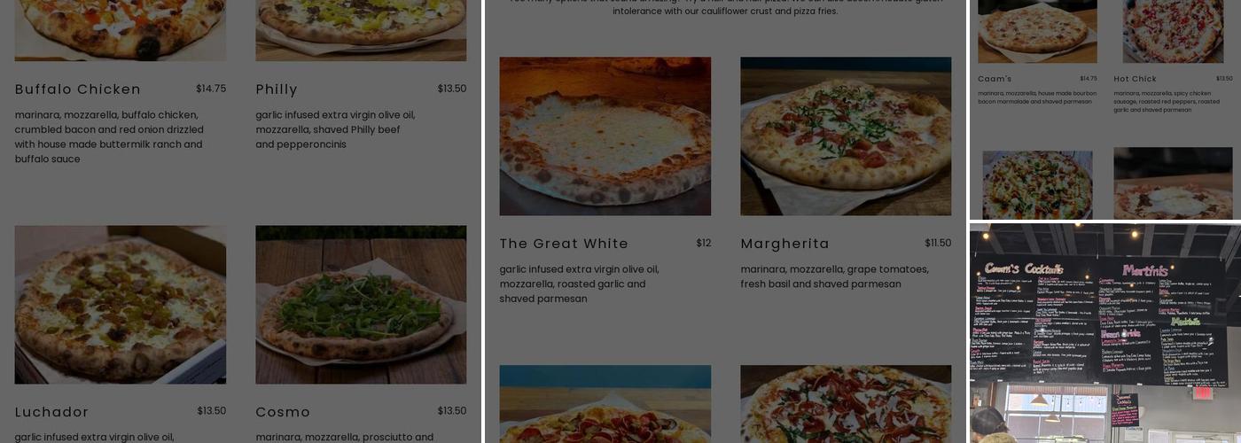 Caam's Menu