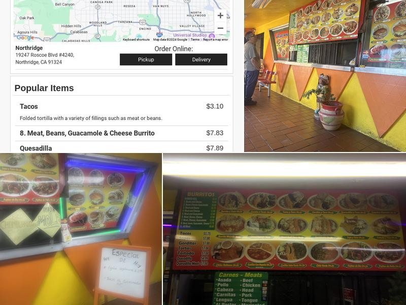 El Indio Azteca Menu