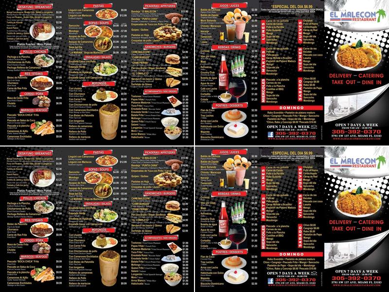El Malecon Restaurant Menu