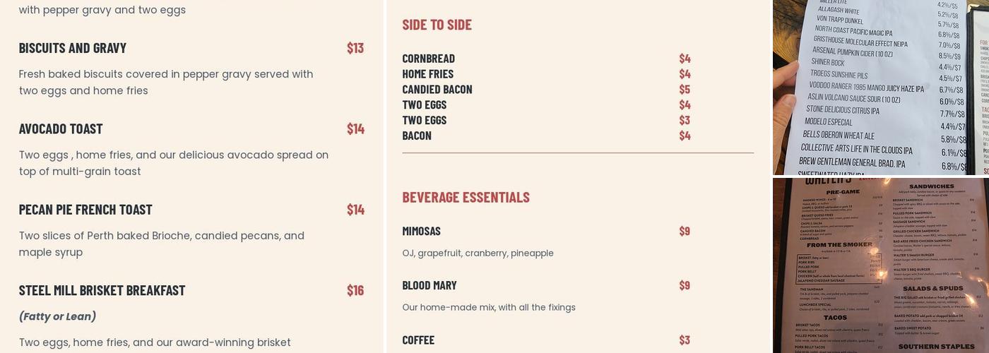 Walter's BBQ Southern Kitchen Menu