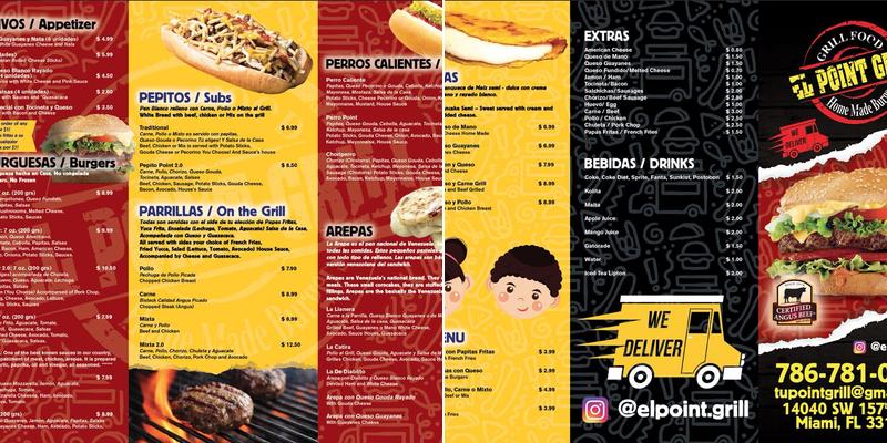 El Point Grill Menu
