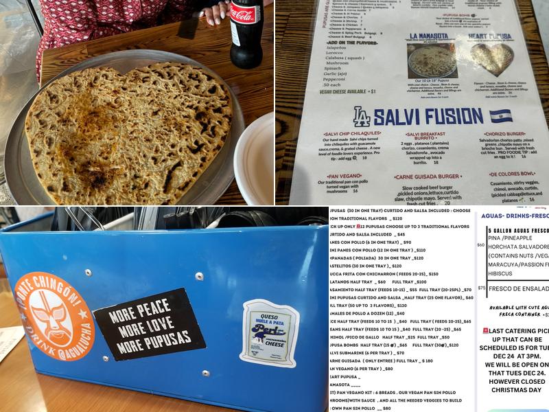 La Pupusa Urban Eatery Menu