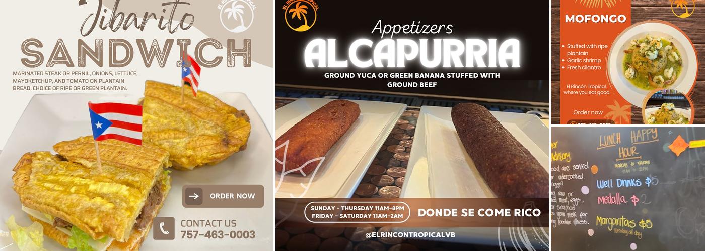 El Rincón Tropical Menu