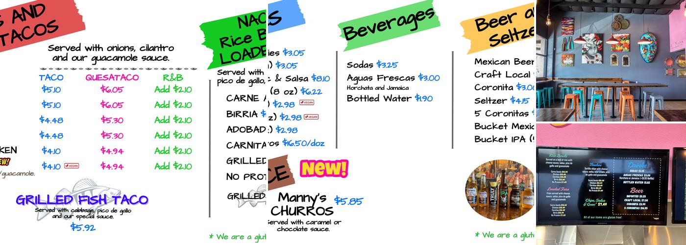 El Tianguis Rolled Taquitos Menu