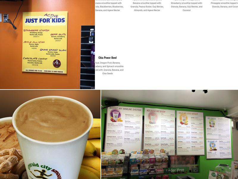 Emerald City Smoothie - Redmond Menu