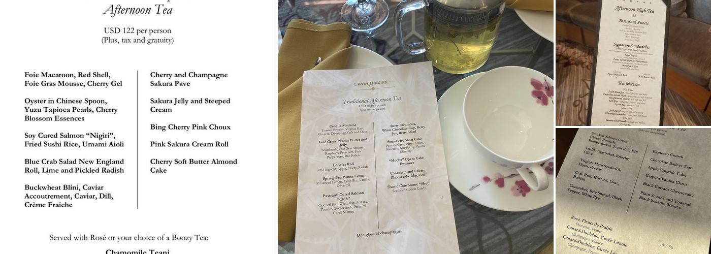 Salamander Washington DC Menu
