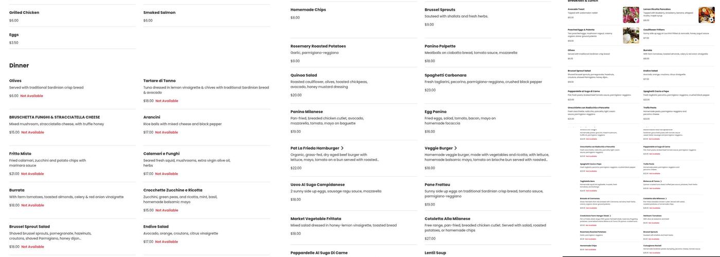 Epistrophy Menu